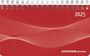 : Querkalender Mini PP-Einband rot 2025 - Büro-Planer 15,6x9 cm - 1 Woche 2 Seiten - Ringbindung - Zettler, KAL