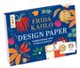 Ludmila Blum: Design Paper Frida Kahlo A5. Mit Falz für Klappkarten, Div.