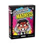 "Salaryman Madness", Kartenspiel. Wütender Mann in Anzug, Comic-Stil, grelle Farben, 10+, 2-9 Spieler, 20 Minuten.