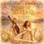 „Maite Itoiz & John Kelly. Best of 20 Years. Elfenthal. Kingdom of Navarre.“ Zwei Personen mit Instrumenten vor malerischem Hintergrund.