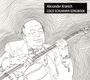 "Alexander Kranich, Coco Schumann Songbook". Illustration eines Mannes mit Gitarre, entspannte Haltung.