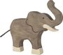 Holztiger: Elefant, Rüssel hoch, Div.