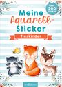 : Meine Aquarell-Sticker - Tierkinder, Div.