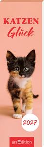 : Lesezeichenkalender Katzenglück 2027, KAL