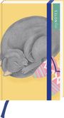 : myNOTES Papeterie: Notizbuch A6 Katzen regieren die Welt, Div.