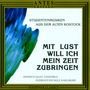 : Studentenmusiken aus dem alten Rostock, CD