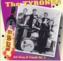 "The TYRONES," "BLAST OFF!!!," "Bill Haley & Friends Vol. 5" auf bunter Retro-Hintergrund. Bandfoto in der Mitte.