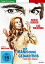 Illustration mit Text: "CINEITALIA 03", "SENTA BERGER", "LUC MERENDA", "DER MANN OHNE GEDÄCHTNIS", "Ein Film von: DUCCIO TESSARI". Eine Frau mit rotem Haar wirkt alarmiert.
