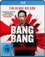 „TIM BLAKE NELSON“, „BANG BANG Der härteste Schlag“, blutbeschmierter Mann vor rotem Farbspritzer, Blu-ray Hülle.