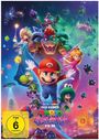"Der Super Mario Galaxy Film" steht groß. Darunter Mario mit Mütze, umgeben von farbenfrohen Figuren und einer galaktischen Kulisse.