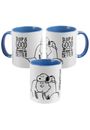 : mug - books are better - inner blue, Div.