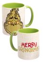 : mug - Merry Grinchmas -inner green, Div.