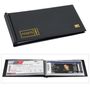 "Oltimer Grand Prix 2023" und "kein Scherz!" auf Tickets im schwarzen Etui mit "TICKETS"-Aufdruck in Gelb.