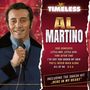 „TIMELESS“ oben, „AL MARTINO“ in der Mitte. Songtitel darunter: „OUR CONCERTO“, „LITTLE BOY, LITTLE GIRL“ etc. Mann mit Mikrofon.