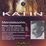 Felix Mendelssohn Bartholdy (1809-1847): Klavierkonzerte Nr.1 & 2, CD