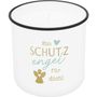 : Lieblingskerze in Emailleoptik Motiv "Ein Schutzengel für dich", Div.