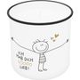 : Lieblingskerze in Emailleoptik Motiv "Hab dich soooo lieb", Div.