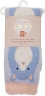 COZY Couch-Flauschsocken"Cozy Cat", blau, Div.