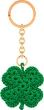 Glücksbringer Schlüsselanhänger, Kleeblatt (gehäkelt), Div.