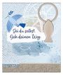 "Sei du selbst. Geh deinen Weg." Eine Illustration mit Taube, Kompass, Fischsymbol und einem Fisch-Anhänger.