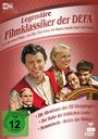 „Legendäre Filmklassiker der DEFA“ steht groß oben. Darunter Bilder von Schauspielern. FSK 12 Logo unten links.
