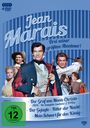 "Jean Marais. Drei seiner größten Abenteuer! Der Graf von Monte Christo, Der Gejagte, Mein Schwert für den König." zeigt Personen.