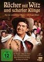 „Rächer mit Witz und scharfer Klinge“ und vier Mantel- und Degen-Filme. FSK 12. Ein Mann mit Hut im Vordergrund.