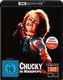 "Chucky: Die Mörderpuppe", 2-Disc Edition mit Bonus-Disc, FSK 16. Illustration von Chucky mit Messer.