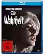BRIGITTE BARDOT, Die Wahrheit, FSK 18, Frau schaut emotional nach rechts, Blu-ray Hülle.