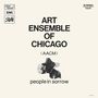 "ART ENSEMBLE OF CHICAGO (AACM) people in sorrow." Schwarzes Bildmotiv eines nachdenklichen Gesichts.