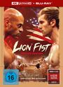 Oben: "4K Ultra HD + Blu-ray". Titel: "Lion Fist: Kampf der Champions". Zwei Kämpfer stehen sich gegenüber.