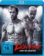 Text: "Lion Fist: Kampf der Champions", FSK 16. Zwei muskulöse Männer in Kampfpose, mit Boxhandschuhen, vor Stadionatmosphäre.