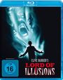 Text: "Clive Barker's Lord of Illusions", FSK 16. Eine Silhouette mit ausgebreiteten Armen vor geisterhaften Gesichtern.