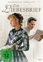 Text: "Der Liebesbrief", "FSK ab 12 freigegeben". Ein Mann liest einen Brief, eine Frau in historischer Kleidung steht daneben.