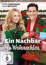 Text: "Ein Nachbar zu Weihnachten", FSK 0, Hallmark Channel Weihnachtsfilm. Zwei Personen lächeln, halten Geschenke.
