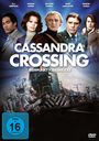 "CASSANDRA CROSSING - TREFFPUNKT TODESBRÜCKE" steht in großen Buchstaben. Darunter ein Zug mit Schutzanzugträgern.