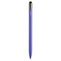 Ein blauer CEDON-Stift mit schwarzer Spitze und goldfarbenem Akzent.