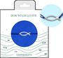"DEIN WEGBEGLEITER" und "COPPENRATH" stehen auf der Verpackung. Es zeigt ein Armband mit einem Fischsymbol auf blauem Hintergrund.