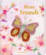 Freundebuch - Meine Freunde - Schmetterling - mit Wendepailletten-Patch, Buch