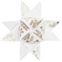Fröbelsterne Zweige, weiß/gold FSC MIX, Div.