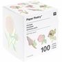 "Paper Poetry" Stickerbox, 100 Stück, 7 Designs, mit bunten Blumenmotiven und goldenen Elementen.