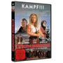 DVD-Hülle: "KAMPF!!!" oben, "CYBORG WARRIORS" mittig. Hauptfiguren: Kris Kristofferson, Kathy Long, Lance Henriksen.