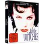 "Little Witches", DVD-Hülle mit Hinweis: "Nicht freigegeben unter 18 Jahren". Gesicht einer Frau mit intensiven Augen.