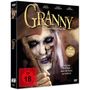 "GRANNY" groß auf DVD-Hülle. Frau mit Axt, rot markiert für FSK 18, Text: "Oma hat dich lieb, aber ihr Zorn ist tödlich!"