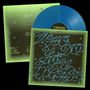 Texte: "Who do you fight?", "CSR036", "Before I break". Blaues Vinyl, grünes Cover, künstlerische Gestaltung.