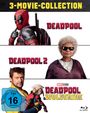 David Leitch: Deadpool 3-Movie-Collection (Blu-ray), BR,BR,BR