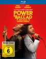 „POWER BALLAD DER SONG MEINES LEBENS“ in gelber Schrift. Zwei Männer Rücken an Rücken mit Mikrofon und Gitarre.
