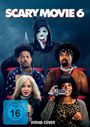 „SCARY MOVIE 6“, darunter „FSK ab 16 freigegeben“ und „VORAB-COVER“. Personen in Kinositzen, eine mit Kamera.