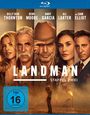 Blu-ray-Hülle mit fünf Schauspielern, darunter Billy Bob Thornton. Titel: "LANDMAN STAFFEL ZWEI". Altersfreigabe: ab 16.
