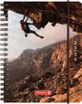 BRUNNEN Schülerkalender (2025/2026) "Cliffhanger", 2 Seiten = 1 Woche, A6, 208 Seiten, PP-Umschlag, mehrfarbig, Buch